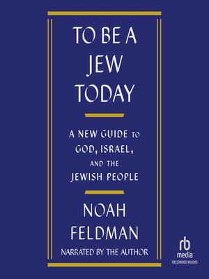 cover image of To Be a Jew Today